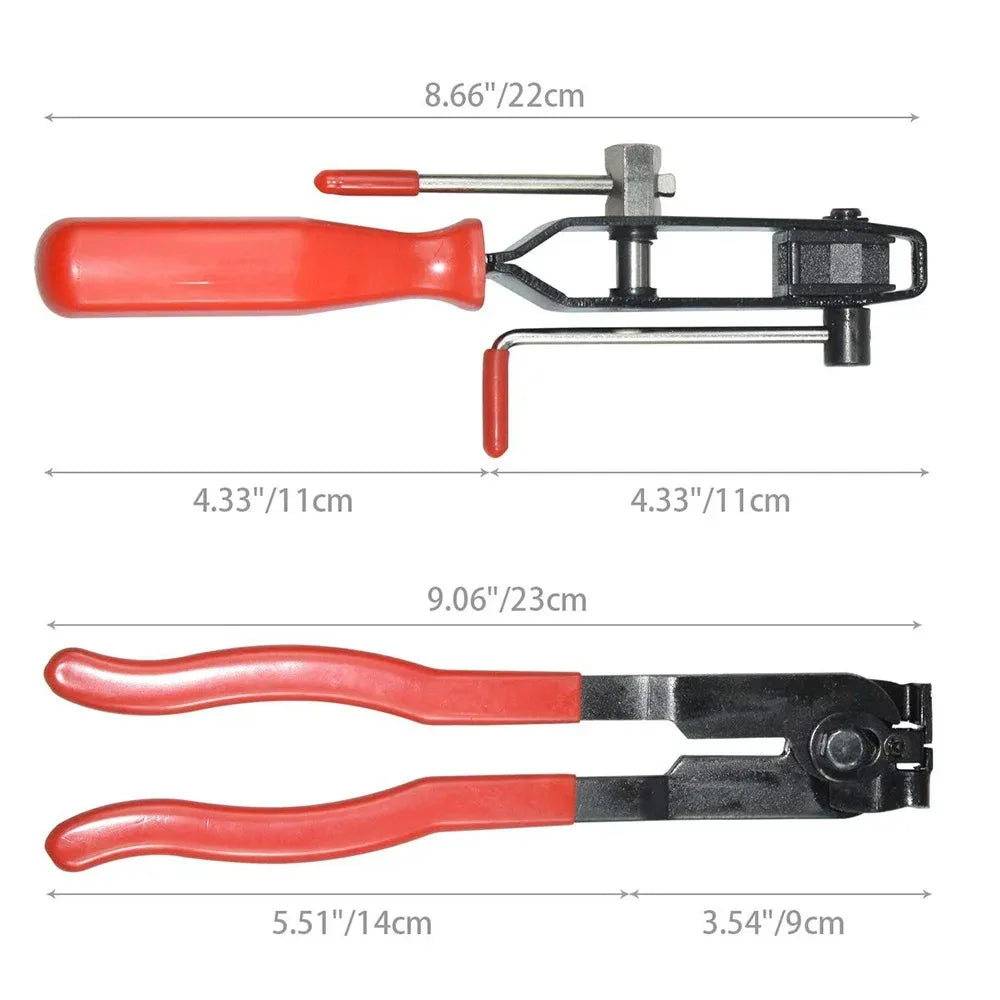 Rimoody Car Banding Tool Kit 2pcs Joint Boot Clamp Pliers Set Hose Band Cut-off Pliers Car Banding Tool Kit With Cutter Ear Boot