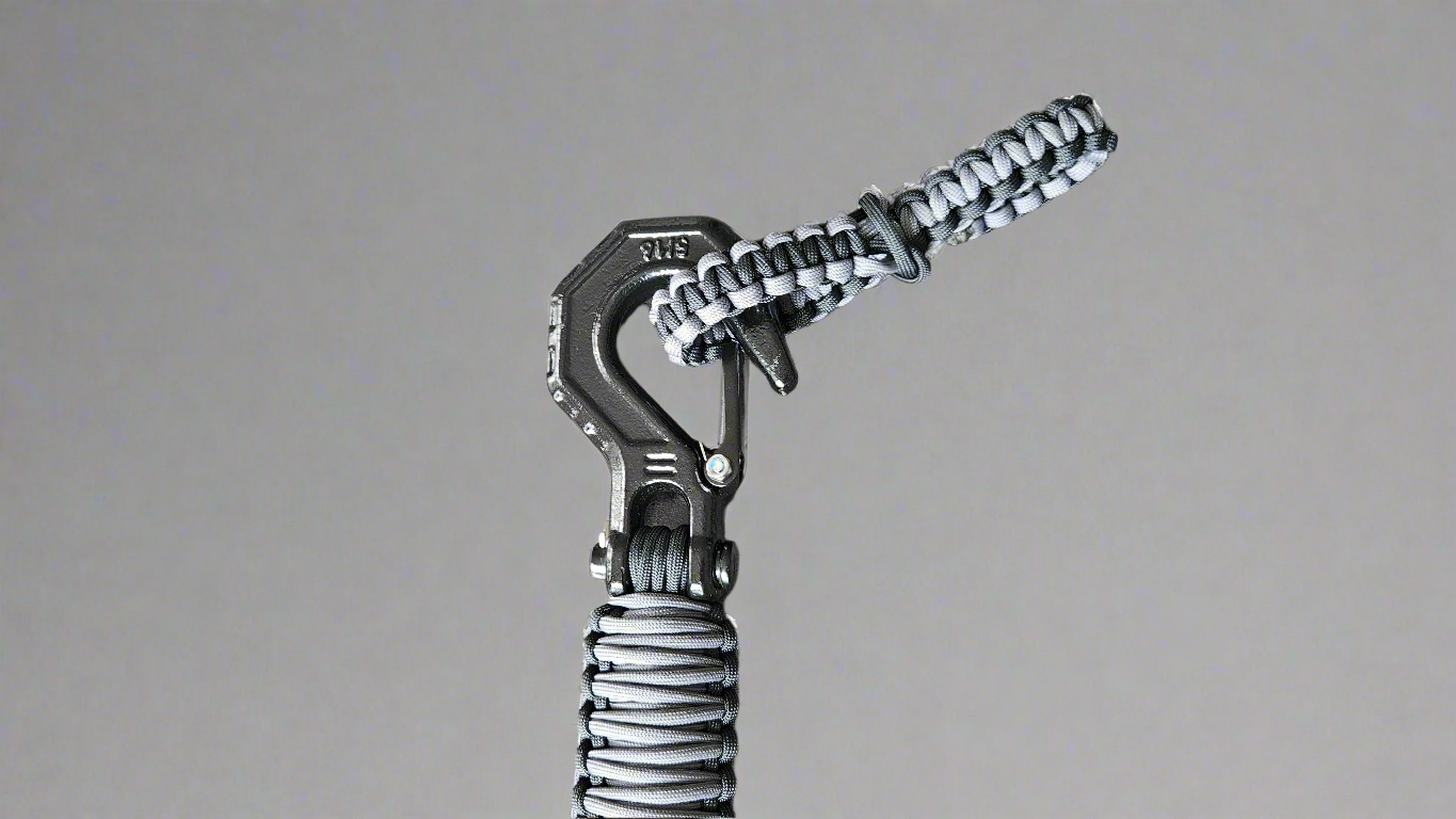 Paracord ATV recovery strap 2,5" Graphite
