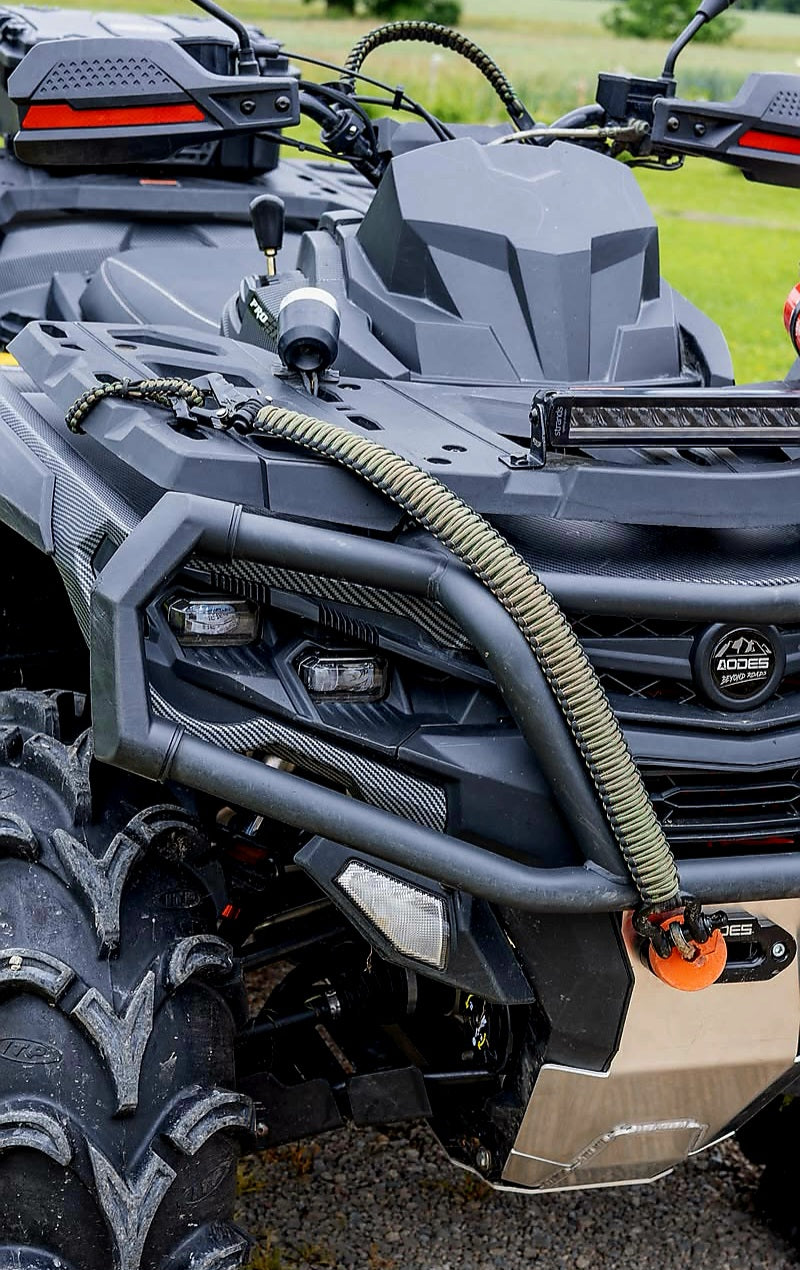 Paracord ATV recovery strap 2,5" Chameleon