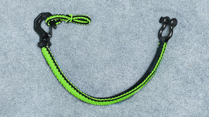 Paracord ATV recovery strap 2,5" Neon Green