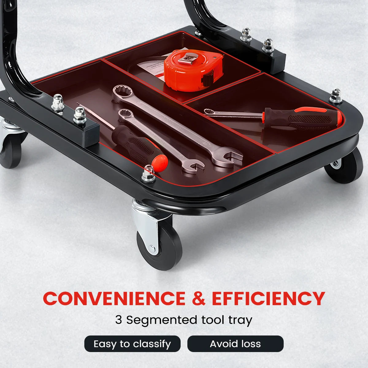 120kg Load Car Repair Bed Auto Maintenance Work Bench Chair Auto Workshop Bench Wheels Roller Car Creeper Seat Roller Seat