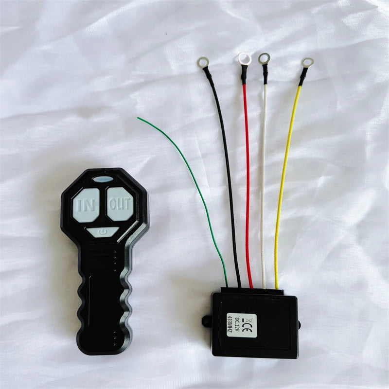 Wireless Winch Remote Control Kit Electric Switch Universal for Jeeps ATVs SUV Truck 12V 24V 434MHz