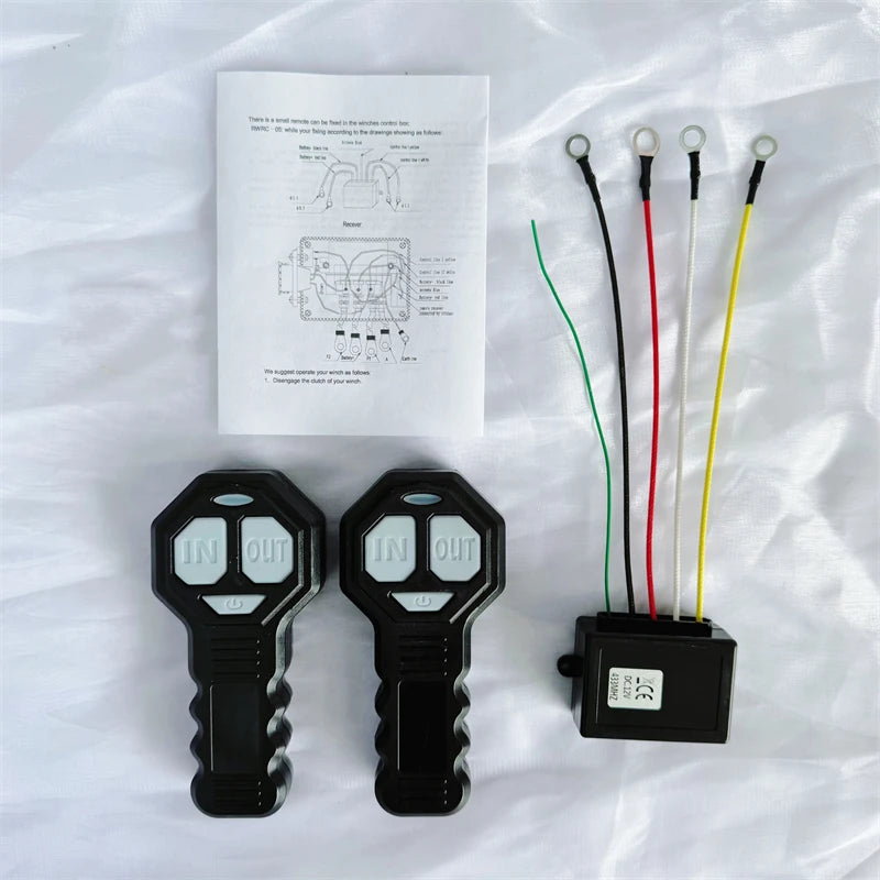 Wireless Winch Remote Control Kit Electric Switch Universal for Jeeps ATVs SUV Truck 12V 24V 434MHz