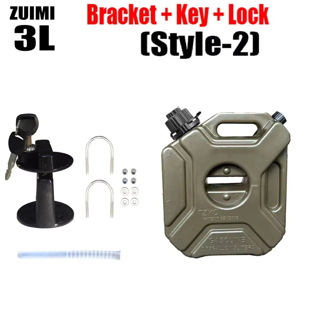 3/5L Child Lock Mororcycle Accessories Fuel Tank Petrol Cans Barrels Can Gas Spare Container Anti-static Jerry Can Fuel Tank