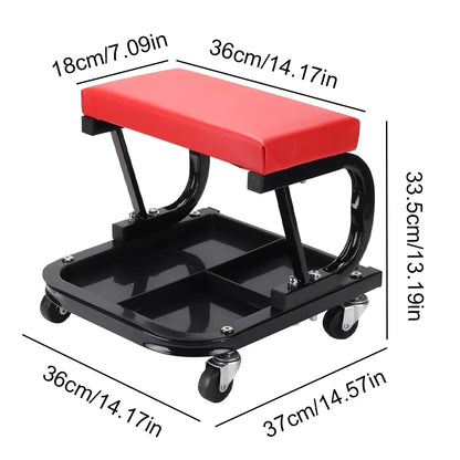 Universal Auto Repair Bench Automotive Machinery Workshop Tool Tray Heavy-duty Tool Bracket Roller Cart Tool Stool With tray