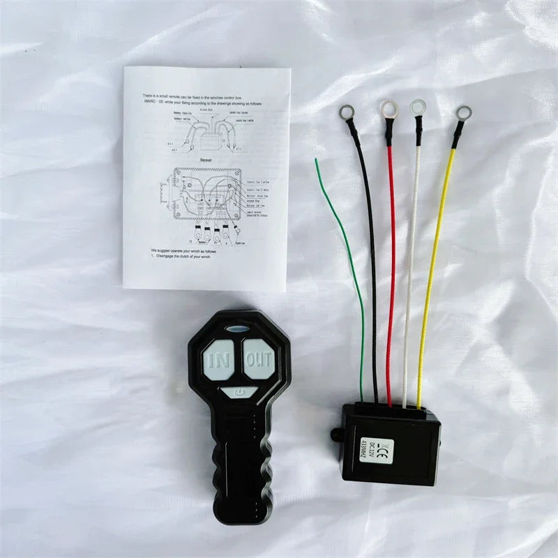 Wireless Winch Remote Control Kit Electric Switch Universal for Jeeps ATVs SUV Truck 12V 24V 434MHz
