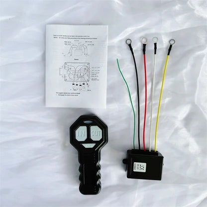 Wireless Winch Remote Control Kit Electric Switch Universal for Jeeps ATVs SUV Truck 12V 24V 434MHz