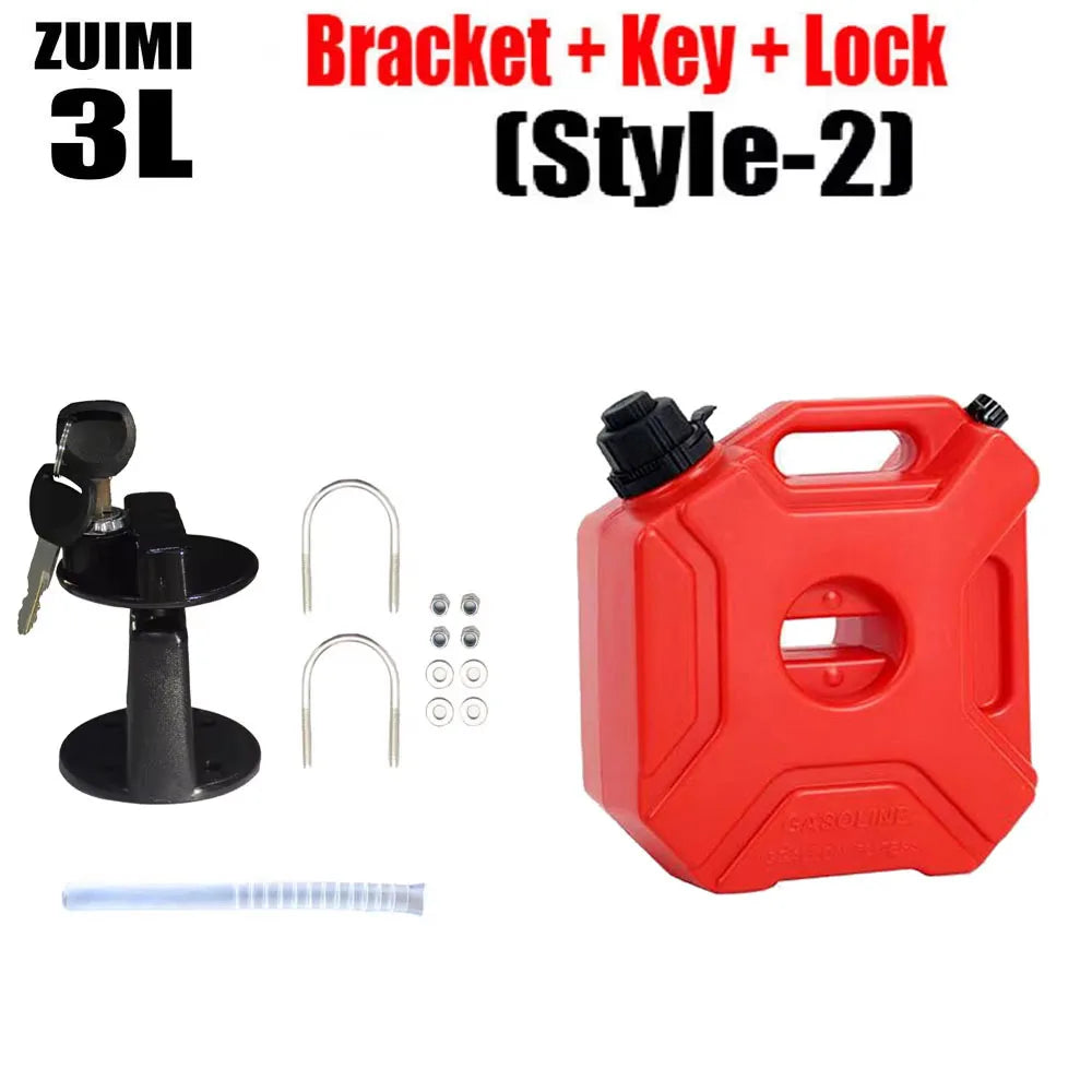 3/5L Child Lock Mororcycle Accessories Fuel Tank Petrol Cans Barrels Can Gas Spare Container Anti-static Jerry Can Fuel Tank