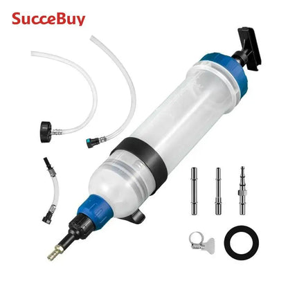 SucceBuy 1.5LCar OilFluid Extractor Fuel Replacement Tool Use for Most Auto Vehicles Machines With Oil Tube Clamp and Connectors