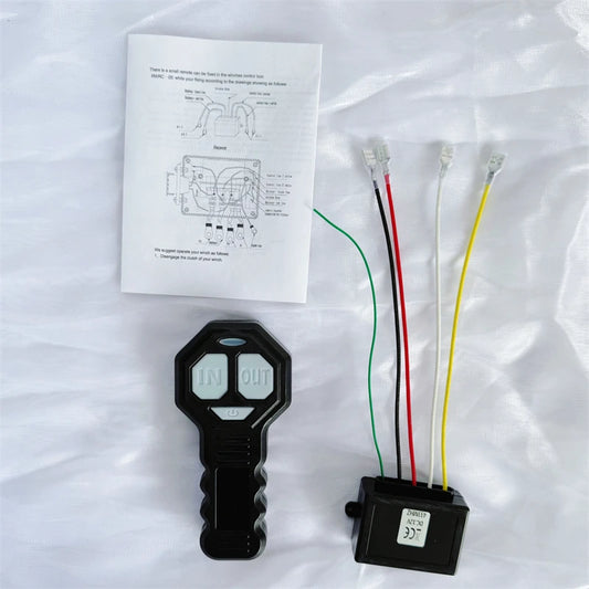 Wireless Winch Remote Control Kit Electric Switch Universal for Jeeps ATVs SUV Truck 12V 24V 434MHz