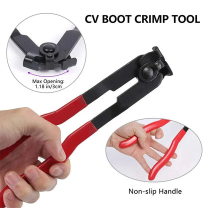 Rimoody Car Banding Tool Kit 2pcs Joint Boot Clamp Pliers Set Hose Band Cut-off Pliers Car Banding Tool Kit With Cutter Ear Boot