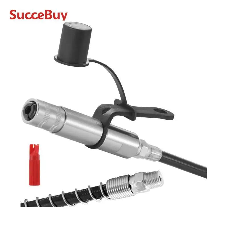 VEVOR Grease Gun Coupler 10000PSI NPTI/8 Oil Pump Quick Release Grease Tool Car Syringe Lubricant Tip Grease Nozzle for Repair