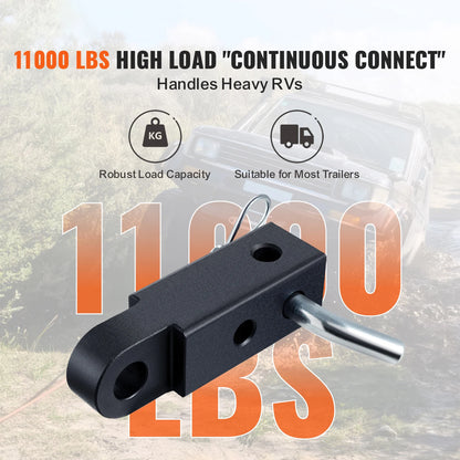Vevor 52900lbs Shackle Hitch Receiver Fits 2" Receiver Towing Accessories with Trailer Hitch Lock Pin for Truck Jeep Off-Road
