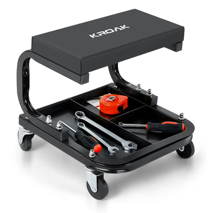 120kg Load Car Repair Bed Auto Maintenance Work Bench Chair Auto Workshop Bench Wheels Roller Car Creeper Seat Roller Seat