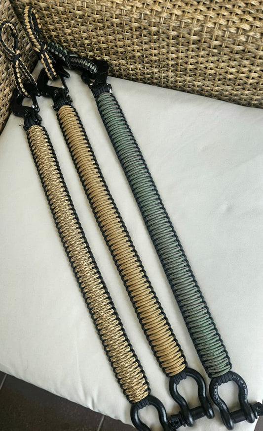 Paracord ATV recovery strap 2,5" Desert Camo