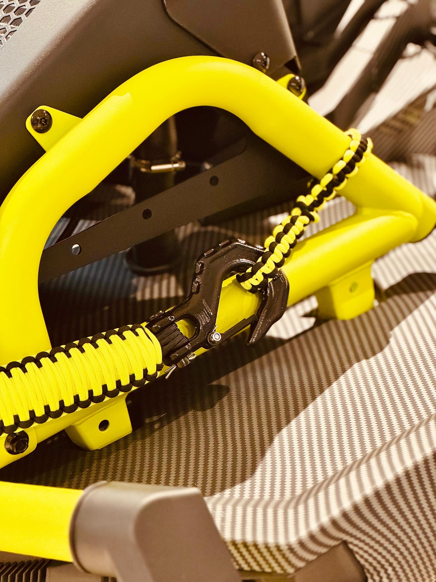Paracord ATV recovery strap 2,5" Yellow