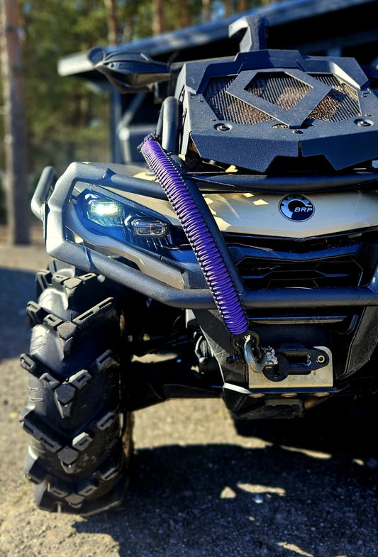Paracord ATV recovery strap 2,5" Horizon Purple