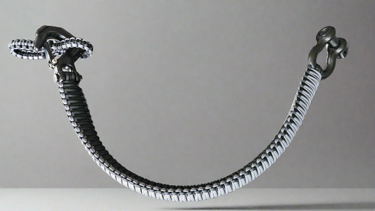 Paracord ATV recovery strap 2,5" Graphite