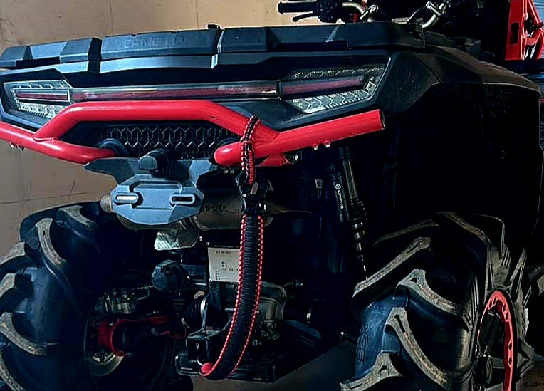 Paracord ATV recovery strap 2,5" Red CF