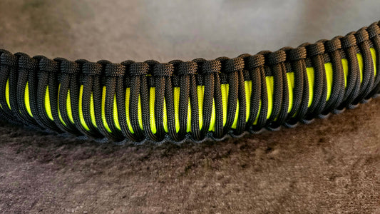 Paracord ATV recovery strap 2,5" Camo Yellow