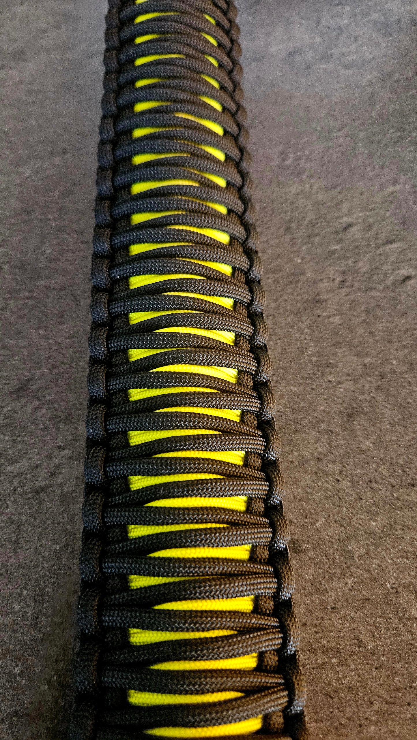 Paracord ATV recovery strap 2,5" Camo Yellow