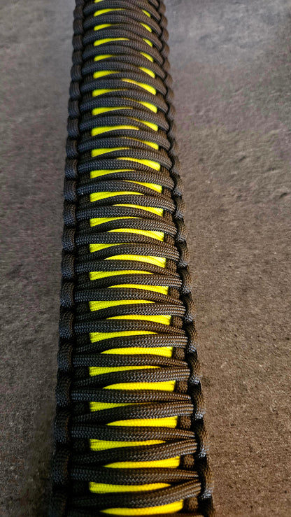 Paracord ATV recovery strap 2,5" Camo Yellow