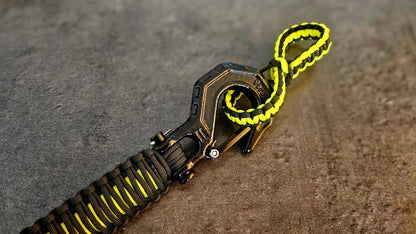 Paracord ATV recovery strap 2,5" Camo Yellow