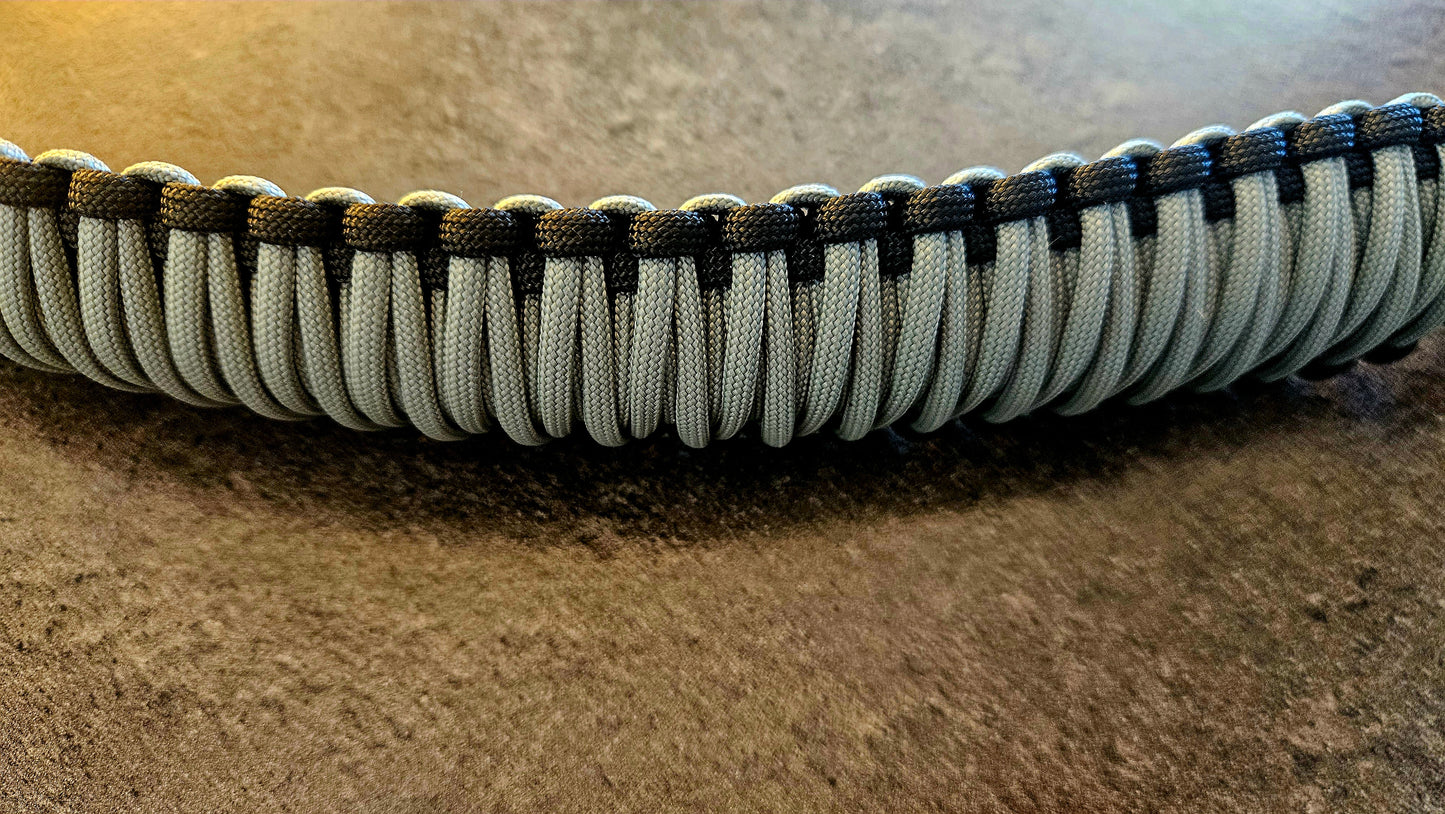 Paracord ATV recovery strap 2,5" Cyber Grey