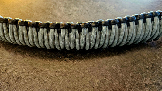 Paracord ATV recovery strap 2,5" Cyber Grey