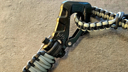 Paracord ATV recovery strap 2,5" Cyber Grey