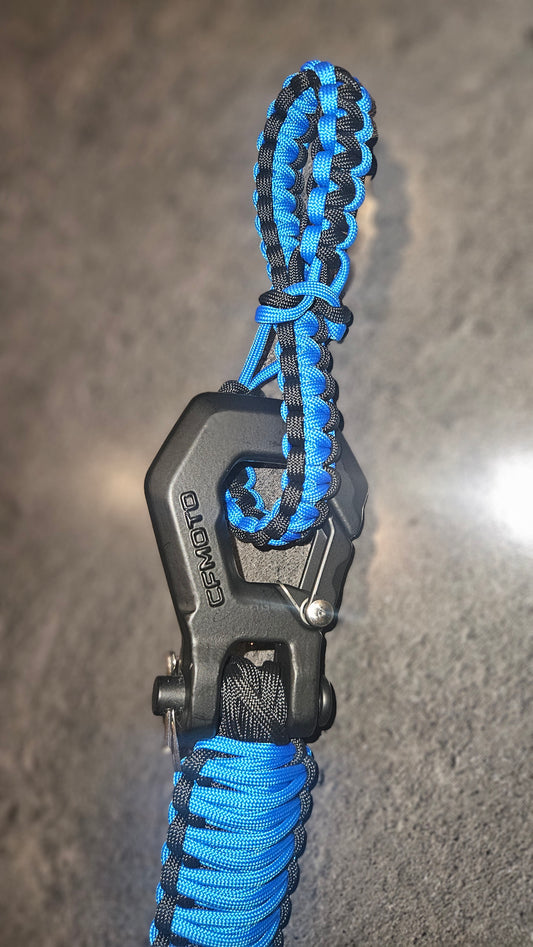 Paracord ATV recovery strap 2,5" Blue Sky CF