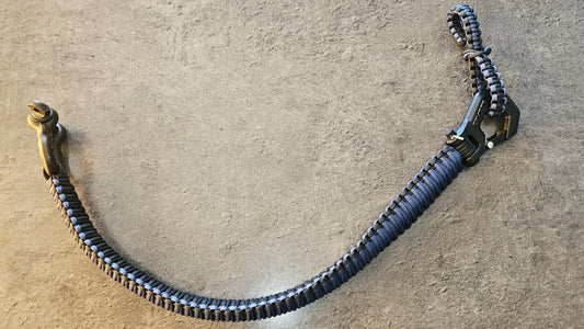 Paracord ATV recovery strap 2,5" Navy