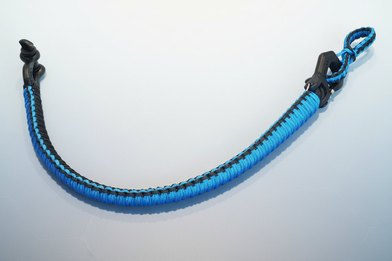Paracord ATV recovery strap 2,5" Blue Sky CF